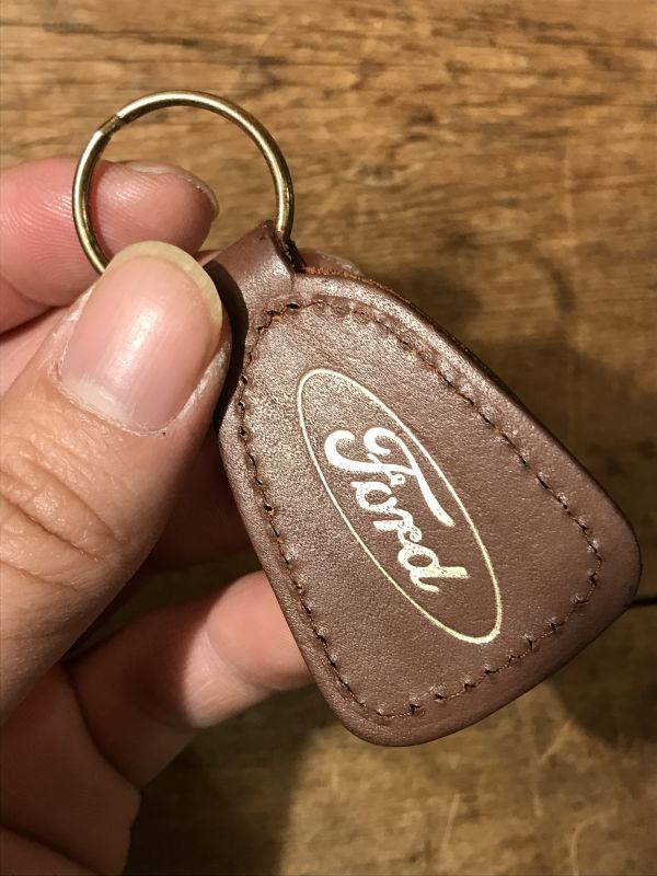 Ford Leather Keychain フォード ビンテージ キーホルダー 70年代