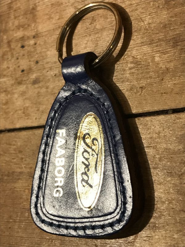 Ford Leather Keychain フォード ビンテージ キーホルダー 70年代 レザー モーター系 ヴィンテージ vintage -  STIMPY(Vintage Collectible Toys）スティンピー(ビンテージ コレクタブル トイズ）