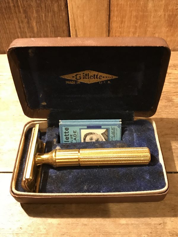Gillette Razor u0026 Razor's Edge Case 剃刀 ビンテージ カミソリ 40年代 WWII ヴィンテージ vintage -  STIMPY(Vintage Collectible Toys）スティンピー(ビンテージ コレクタブル トイズ）