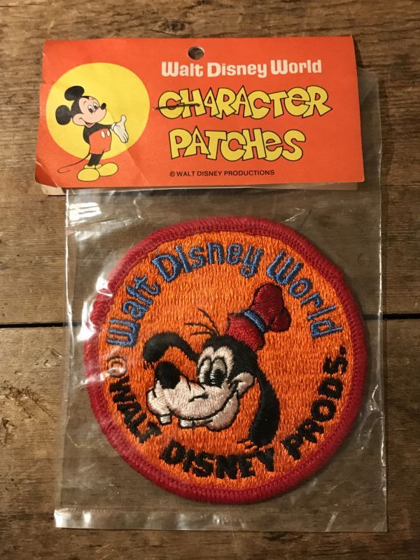 Disney World Goofy Patch グーフィー ビンテージ ワッペン 70年代