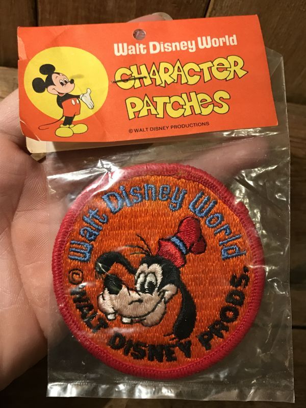 Disney World Goofy Patch グーフィー ビンテージ ワッペン 70年代 