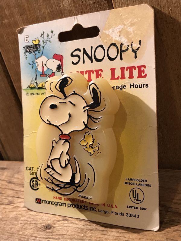 Snoopy Peanuts Night Light スヌーピー ビンテージ ナイトライト 80