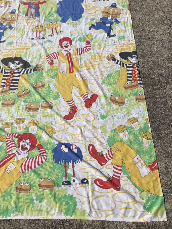 McDonald's Canada Twin Flat Sheet マクドナルド ビンテージ シーツ