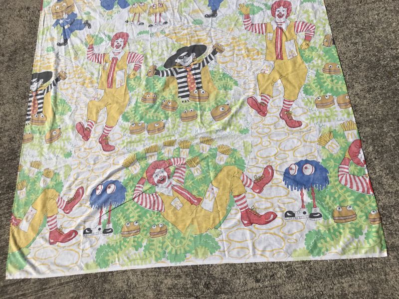 McDonald's Canada Twin Flat Sheet マクドナルド ビンテージ シーツ