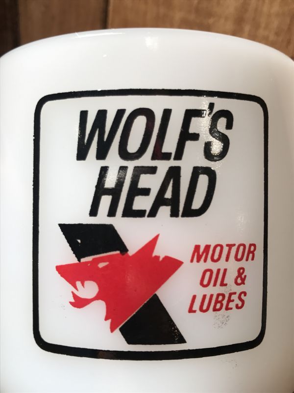 Wolf's Head Motor Oil Fedral Mug ウルフズヘッド 60年代 マグカップ 