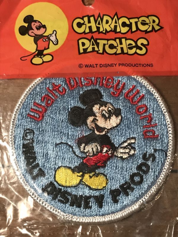 Disney Mickey Mouse Patch ミッキーマウス ワッペン 70年代 ディズニー パッチ ヴィンテージ Vintage Stimpy Vintage Collectible Toys スティンピー ビンテージ コレクタブル トイズ