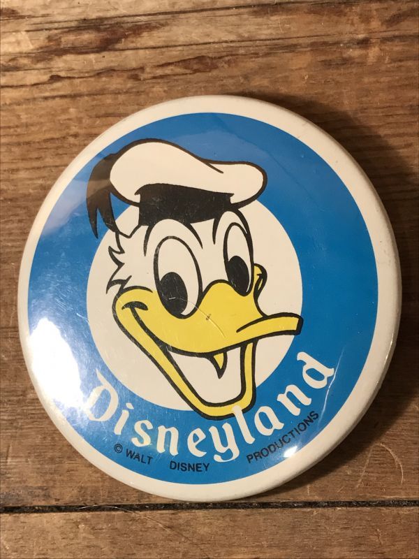 Disney Land Donald Duck Can Badge ドナルドダック 缶バッジ