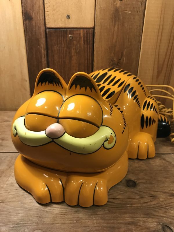 Garfield Plastic Telephone ガーフィールド ビンテージ 電話 テレフォン 80年代 Stimpy Vintage Collectible Toys スティンピー ビンテージ コレクタブル トイズ