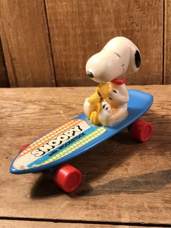 Aviva Snoopy & Woodstock Skateboard Figure スヌーピー ビンテージ