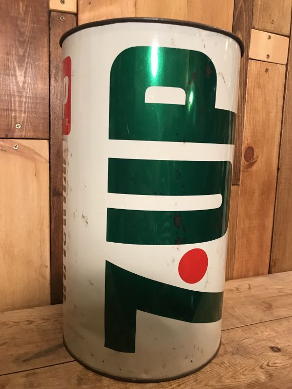 7up The Uncola Trash Can セブンアップ ビンテージ トラッシュカン