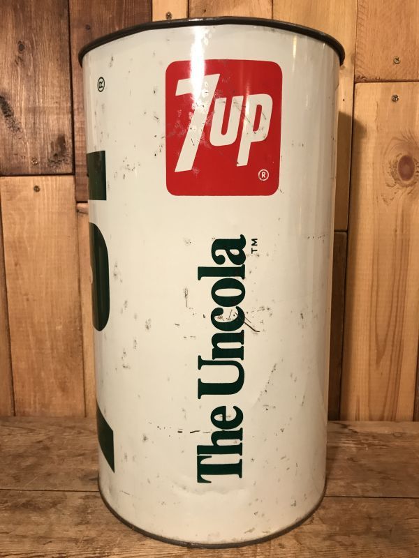 7up The Uncola Trash Can セブンアップ ビンテージ トラッシュカン