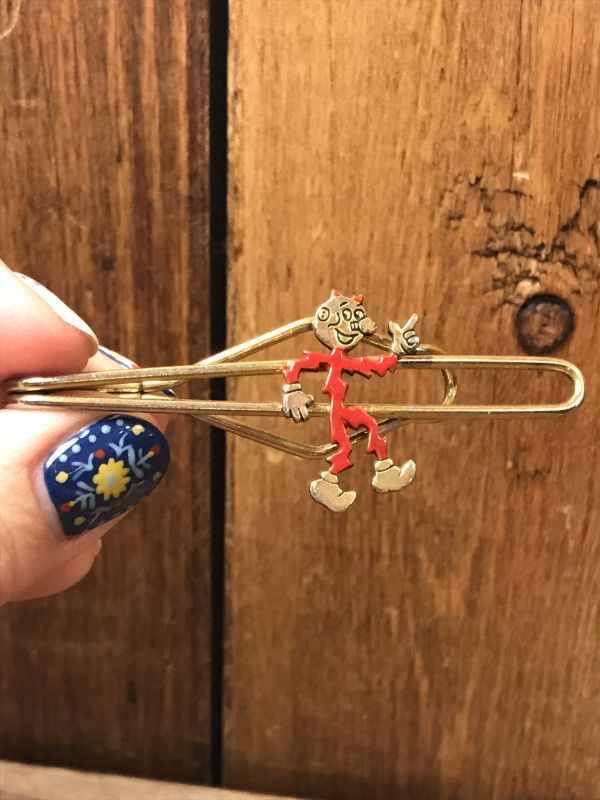 Reddy Kilowatt Metal Tie Pin レディキロワット ビンテージ ネクタイ