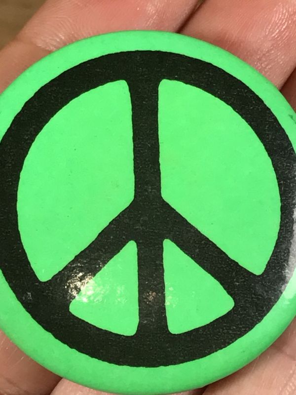 Peace Symbols Can Badge ピースマーク ビンテージ 缶バッジ ヒッピー