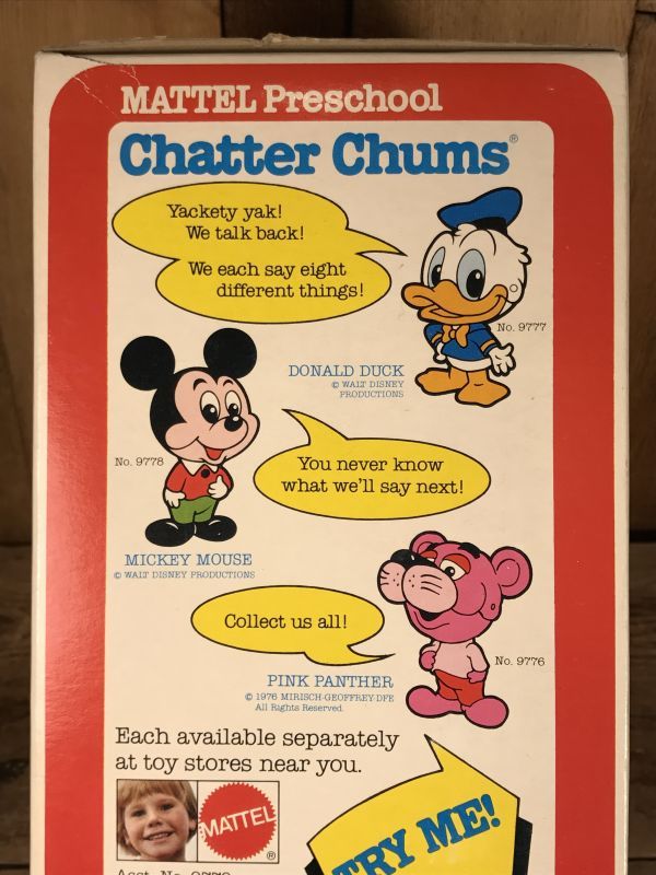 1976年☆70´s☆Mattel☆Talking☆Mickey Mouse☆Chatter Chums