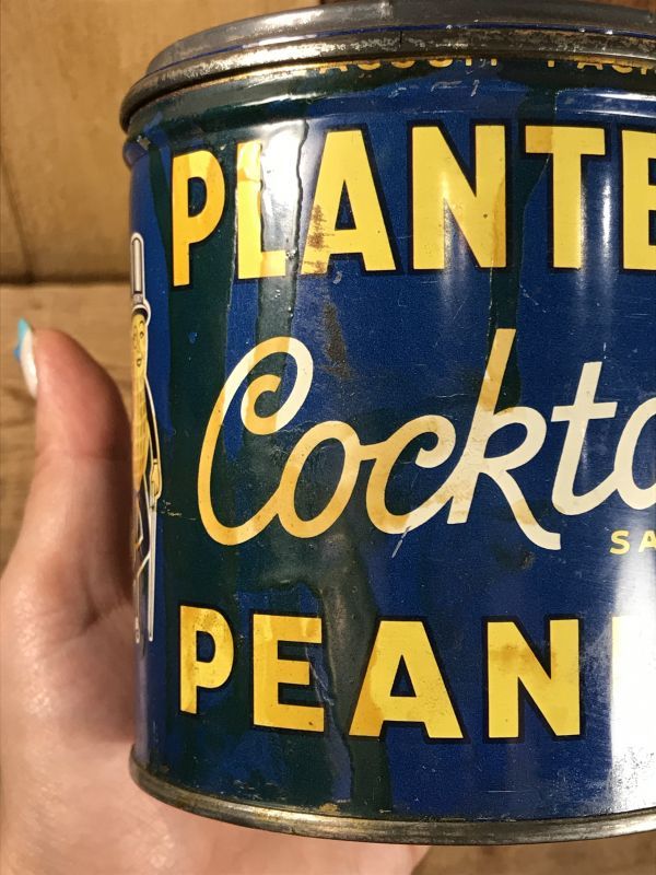 Planters Cocktail Salted Peanuts Can ミスターピーナッツ ビンテージ