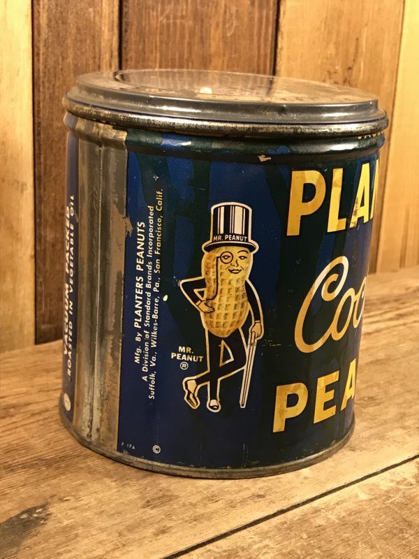 Planters Cocktail Salted Peanuts Can ミスターピーナッツ ビンテージ