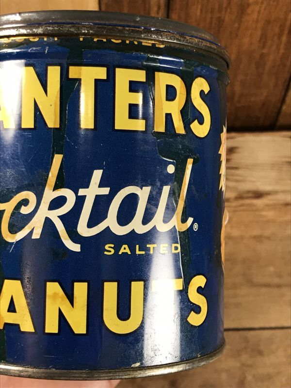 Planters Cocktail Salted Peanuts Can ミスターピーナッツ ビンテージ