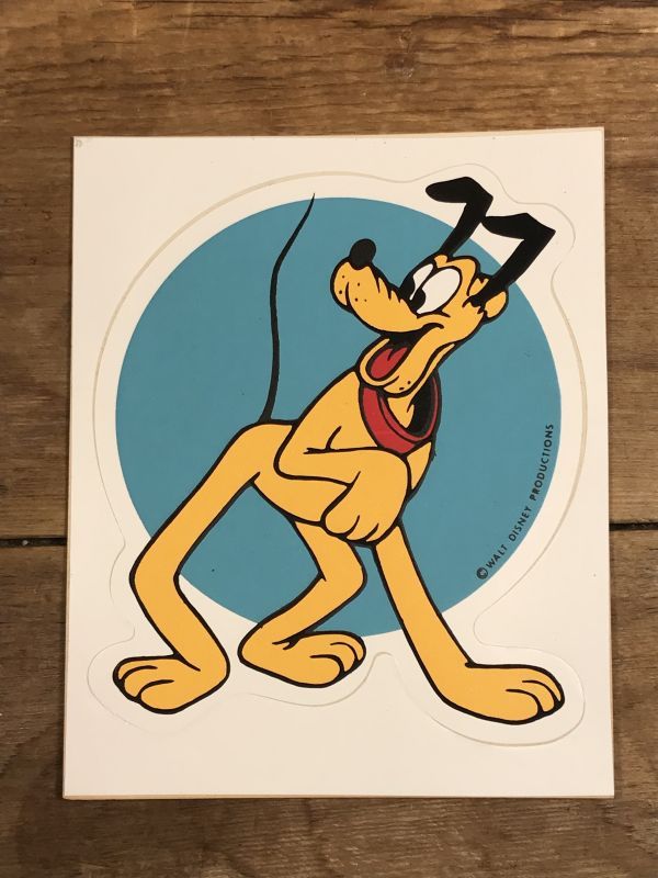 Walt Disney Character “Pluto” Sticker プルート ビンテージ