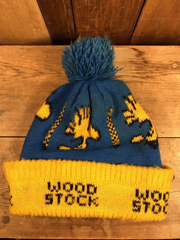 Snoopy Wood Stock Knit Hat ウッドストック ビンテージ ニット帽子