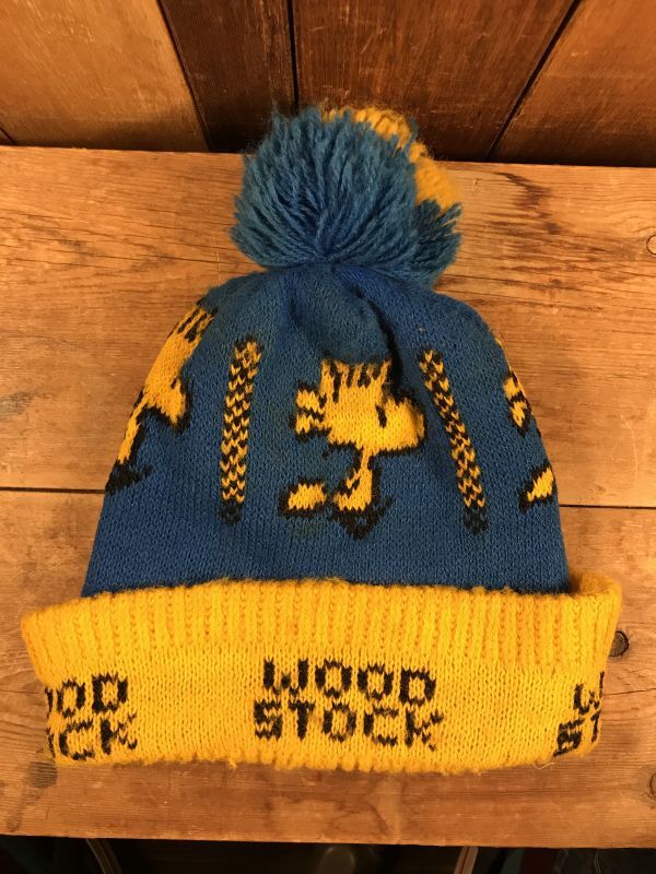 Snoopy Wood Stock Knit Hat ウッドストック ビンテージ ニット帽子 スヌーピー 70年代 Stimpy Vintage Collectible Toys スティンピー ビンテージ コレクタブル トイズ
