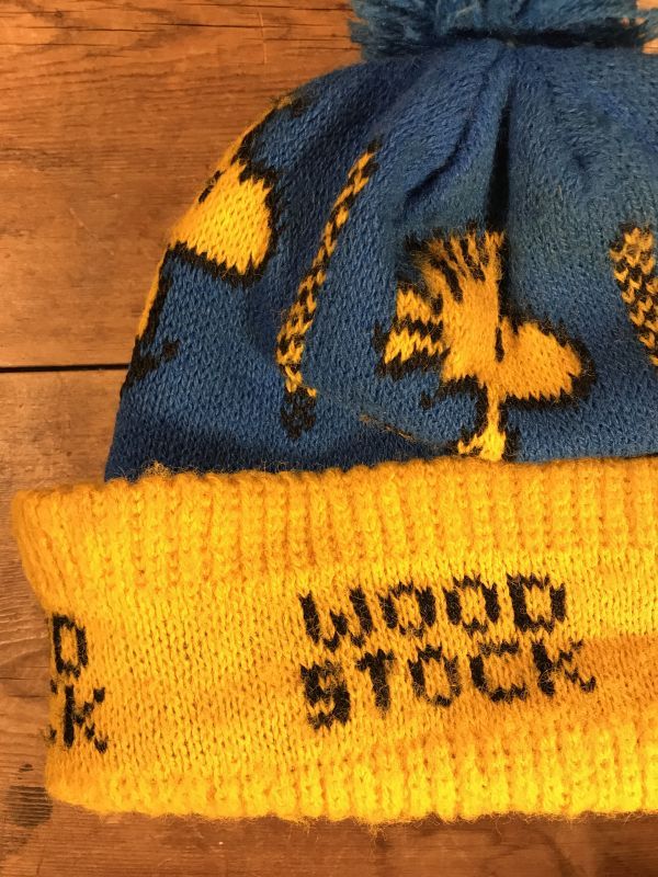 Snoopy Wood Stock Knit Hat ウッドストック ビンテージ ニット帽子