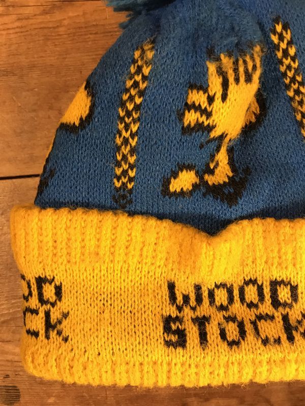 Snoopy Wood Stock Knit Hat ウッドストック ビンテージ ニット帽子