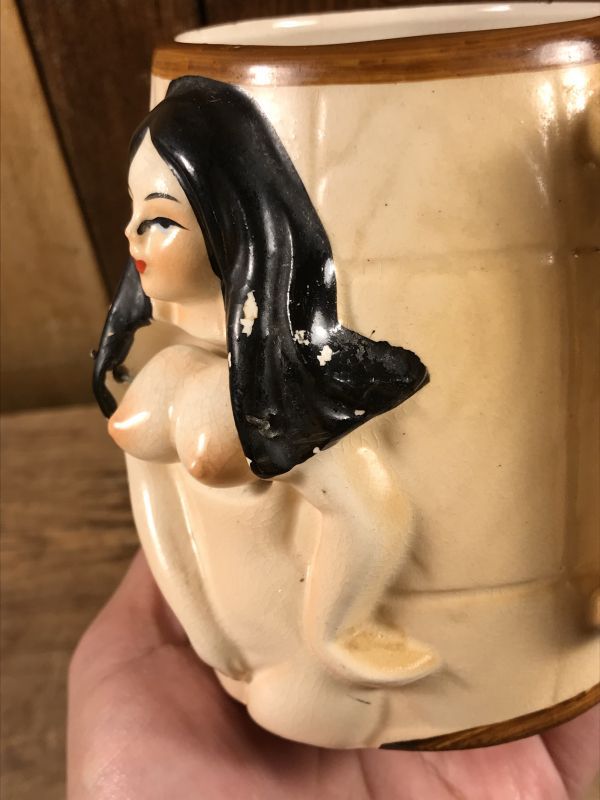 Let Them Swing” Nude Boob Nodder Ceramic Mug ヌード ビンテージ 