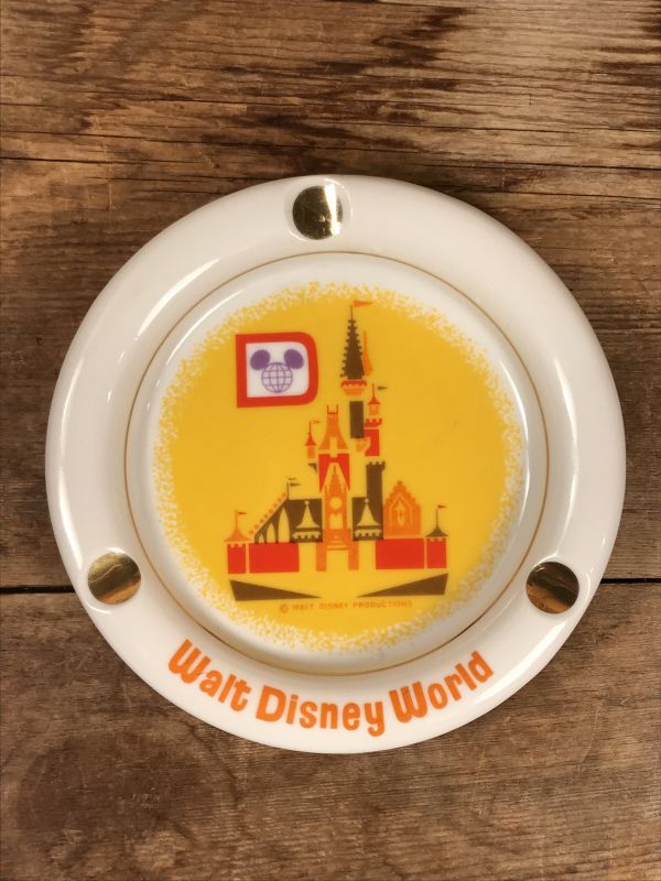 Walt Disney World Ceramic Ashtray ディズニーワールド ビンテージ
