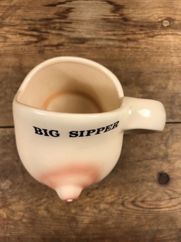 Big Sipper” Boob Nipple Ceramic Coffee Mug おっぱい ビンテージ 