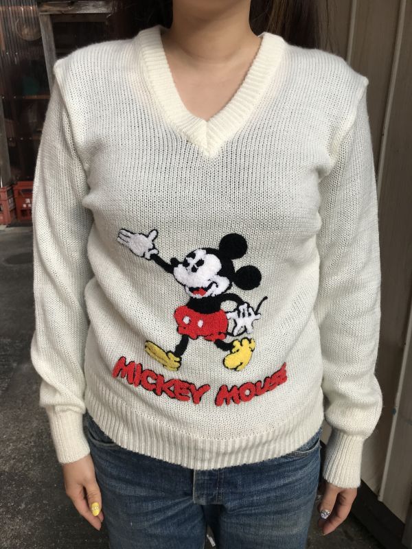 Disney Character Fashions Mickey Mouse Knit Sweater ミッキーマウス