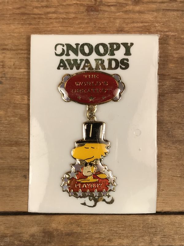 Aviva Snoopy Woodstock “Play Boy” Enamel Pin Backs ウッドストック