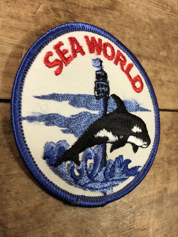 Sea World Patch シーワールド ビンテージ ワッペン 水族館 パッチ 80年代〜 - STIMPY(Vintage  Collectible Toys）スティンピー(ビンテージ コレクタブル トイズ）