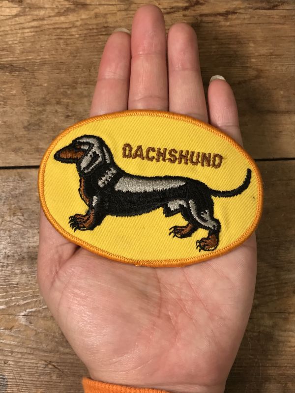 Dachshund Dog Patch ダックスフンド ビンテージ ワッペン ドッグ