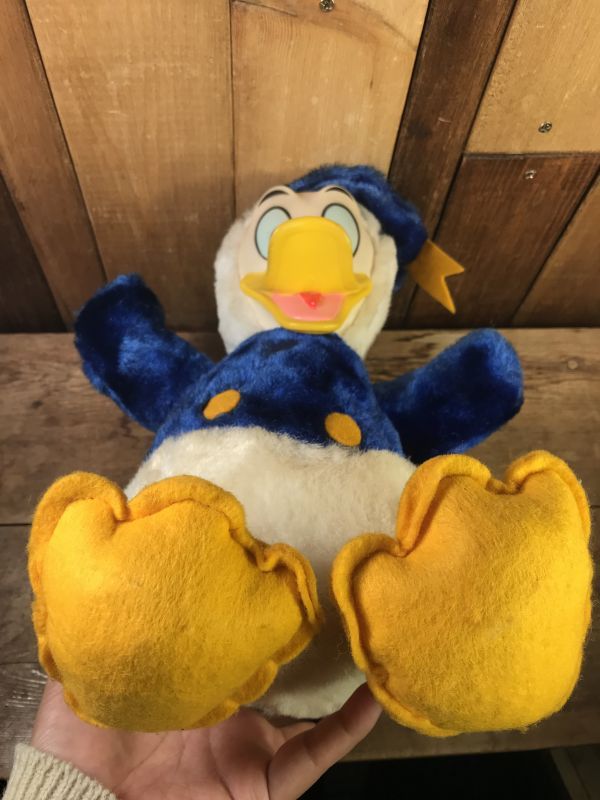 Walt Disney Donald Duck Plush Doll ミッキーマウス ビンテージ ぬいぐるみ ディズニー 70年代 -  STIMPY(Vintage Collectible Toys）スティンピー(ビンテージ コレクタブル トイズ）