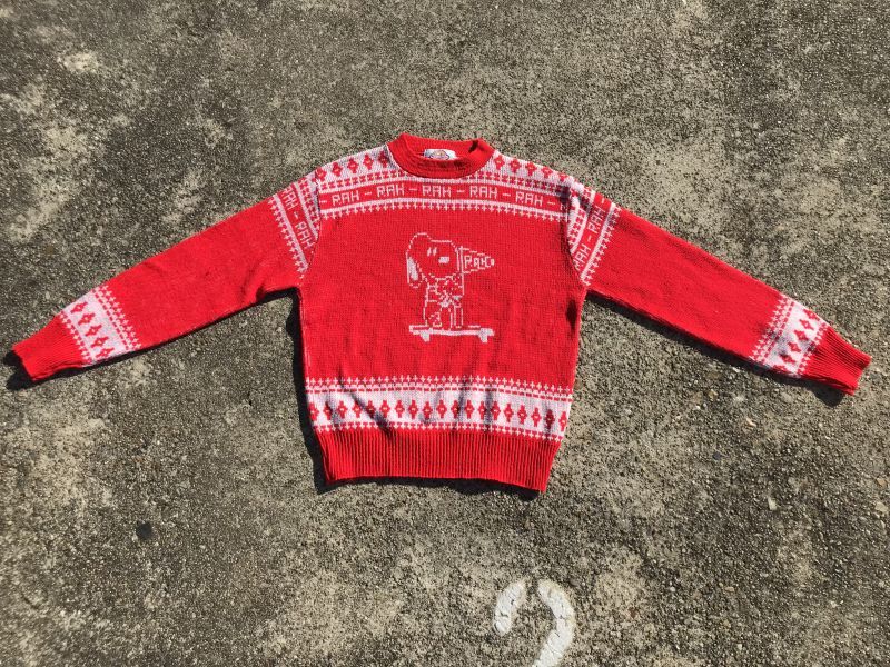 Arrow Peanuts Snoopy Knit Sweater スヌーピー ビンテージ セーター