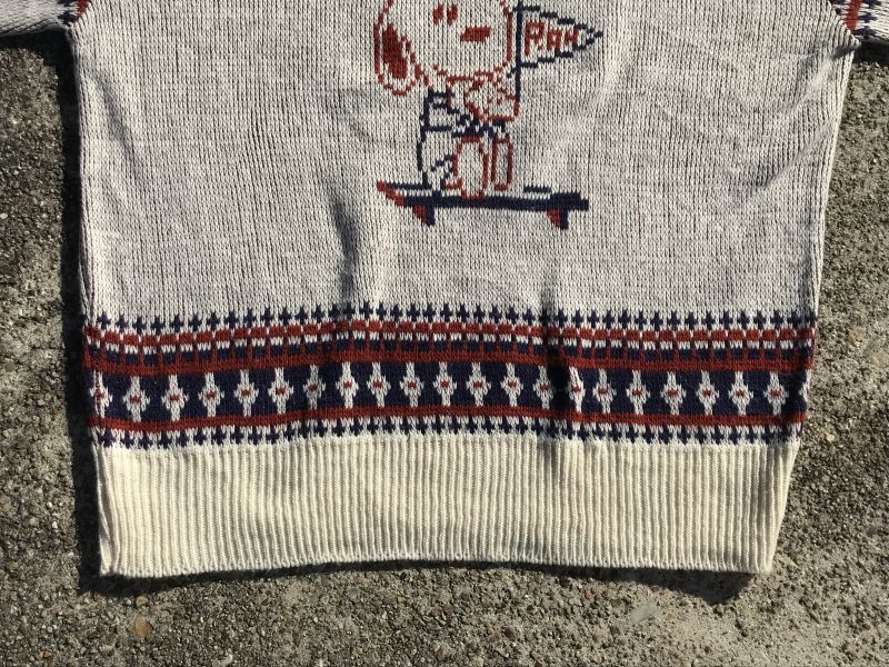 Arrow Peanuts Snoopy Knit Sweater スヌーピー ビンテージ セーター