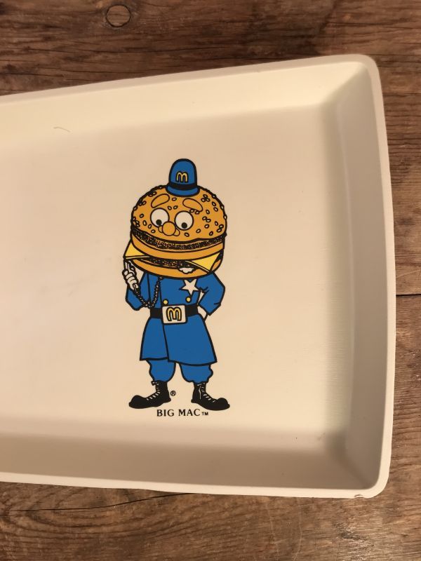 McDonald's “Officer Big Mac” Plastic Tray マクドナルド ビンテージ