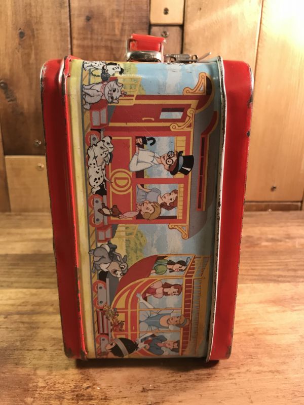 Walt Disney Disney Express Metal Lunch Box ディズニーエキスプレス ビンテージ ランチボックス ミッキーマウス 70年代 Stimpy Vintage Collectible Toys スティンピー ビンテージ コレクタブル トイズ