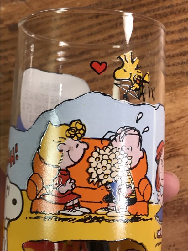 Anchor Hocking Peanuts Snoopy Glass ピーナッツギャング ビンテージ