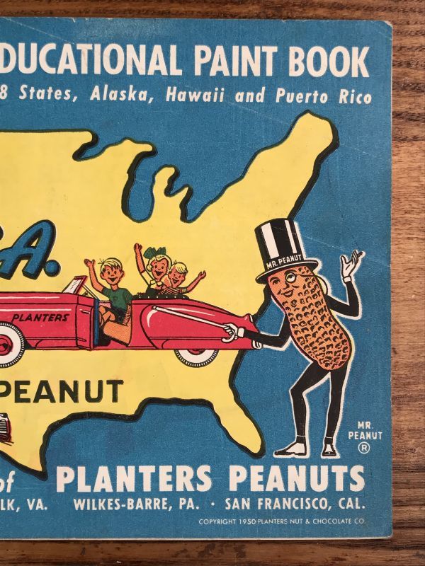 Mr.Peanut's Entertaining and Educational Paint Book ミスター