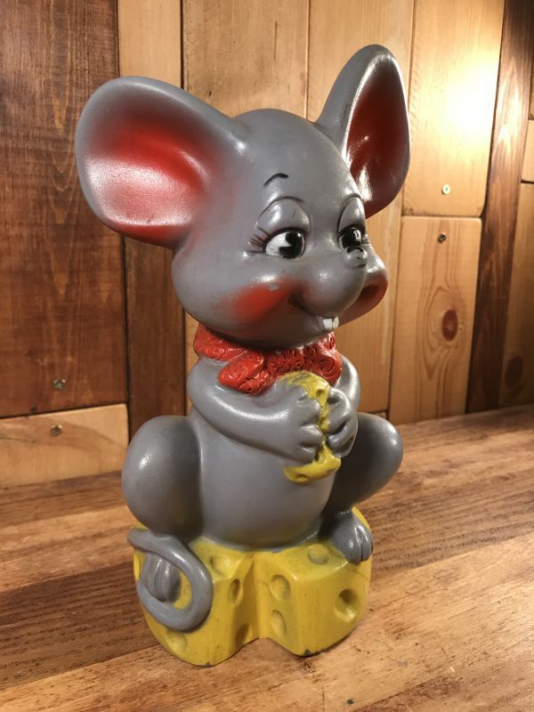 Russ Berrie Mouse On Cheese Coin Bank ラスベリー ビンテージ コイン