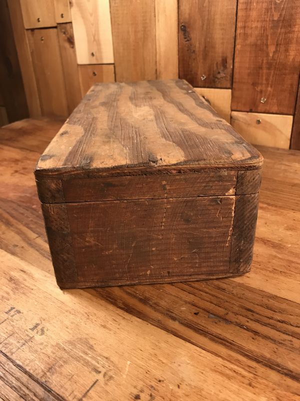 Hinges Wood Tool Box ツールボックス ビンテージ 工具箱 ウッド