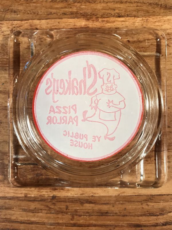 Shakey's Pizza Parlor Glass Ashtray シェイキーズピザ ビンテージ