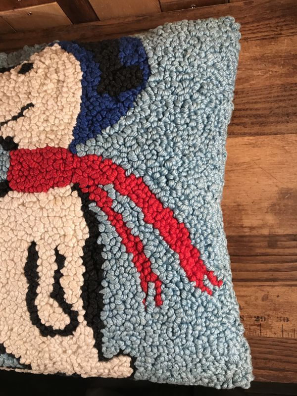 Peanuts Snoopy Flying Ace Decorative Pillow スヌーピー ビンテージ クッション フライングエース 60 70年代 Stimpy Vintage Collectible Toys スティンピー ビンテージ コレクタブル トイズ