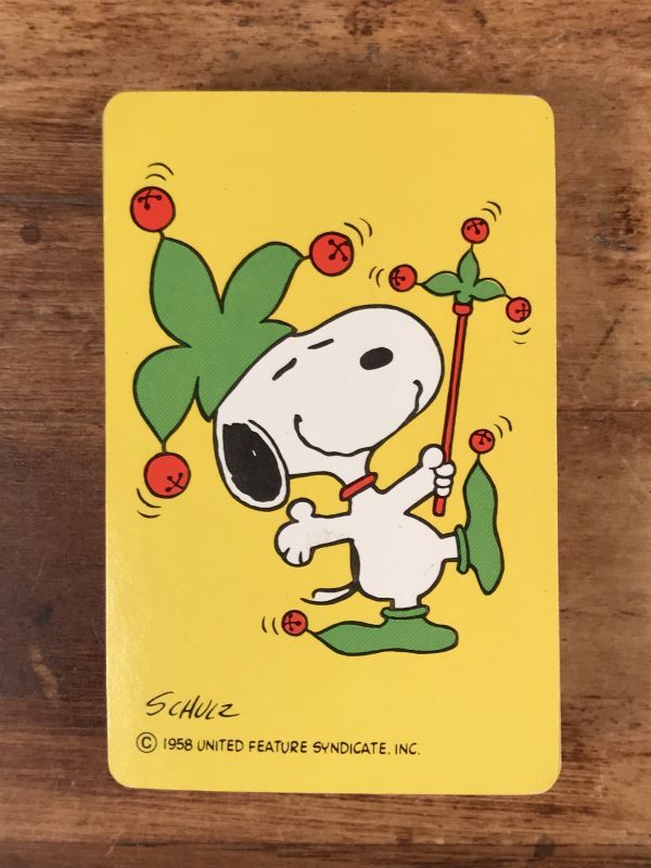 Peanuts Snoopy Joker Playing Cards スヌーピー ビンテージ トランプ ピーナッツギャング 80年代 Stimpy Vintage Collectible Toys スティンピー ビンテージ コレクタブル トイズ