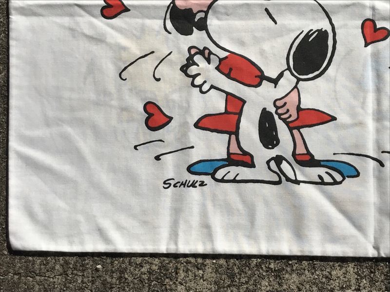 Snoopy & Woodstock “Disco” Pillow Case スヌーピー ビンテージ