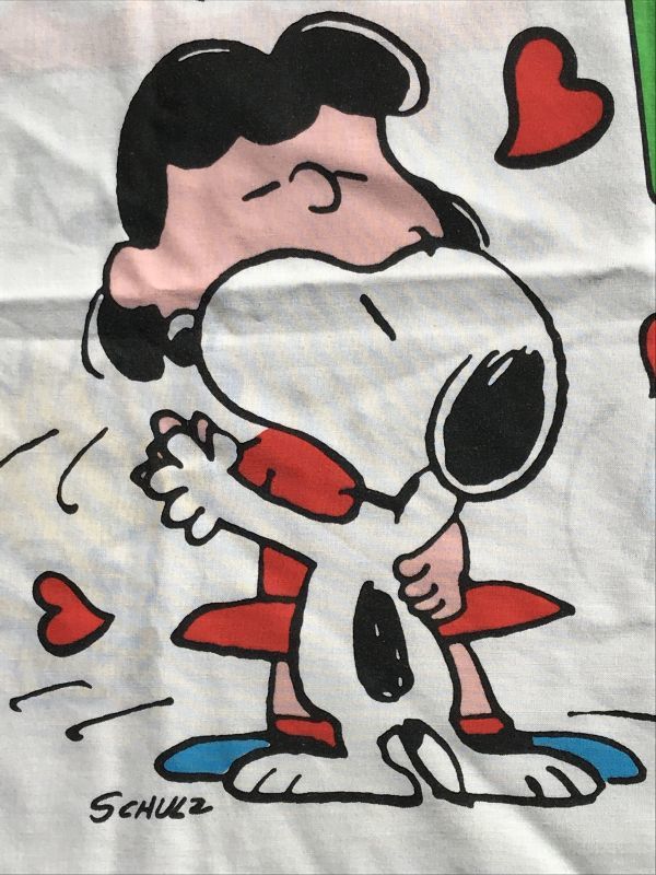 Snoopy & Woodstock “Disco” Pillow Case スヌーピー ビンテージ