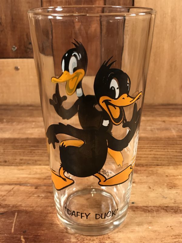 Pepsi Collector Series Looney Tunes “Daffy Duck” Glass ダフィーダック ビンテージ グラス ペプシ  70年代 - STIMPY(Vintage Collectible Toys）スティンピー(ビンテージ コレクタブル トイズ）