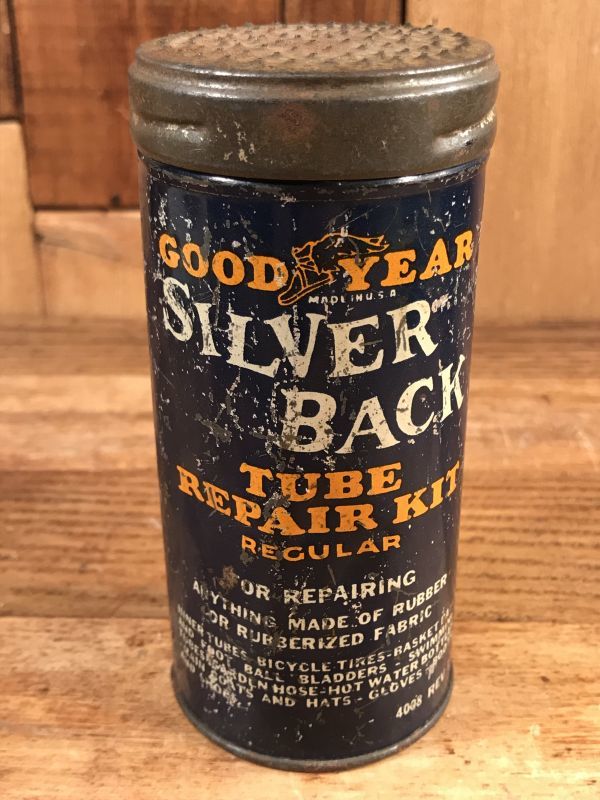 Good Year “Silver Back” Tube Repair Kit Tin Can グッドイヤー