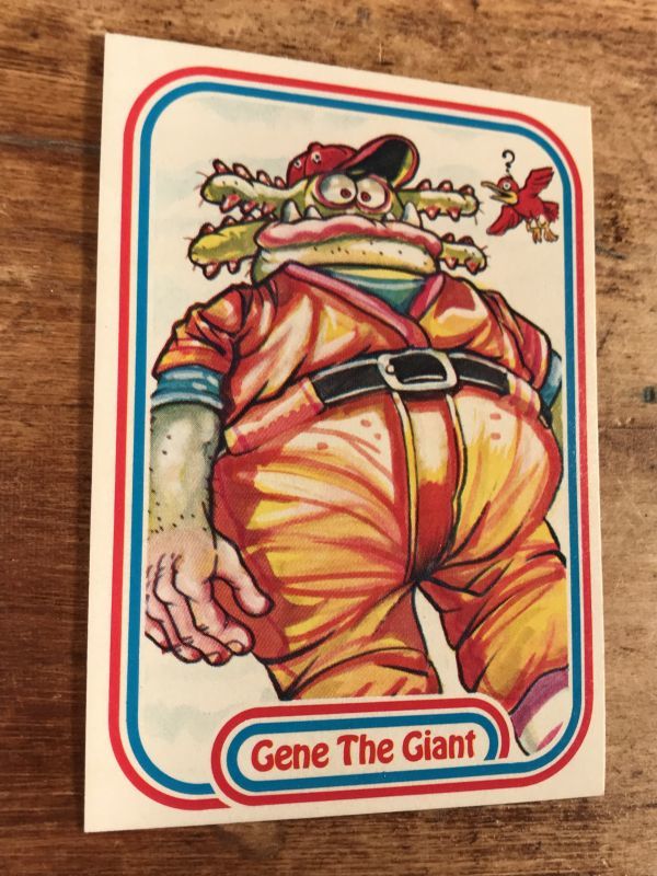 Leaf Baseball Awesome All Stars Stickers Gene The Giant 24 ベースボールオウサムオールスターズ ビンテージ ステッカーカード 80年代 Stimpy Vintage Collectible Toys スティンピー ビンテージ コレクタブル トイズ